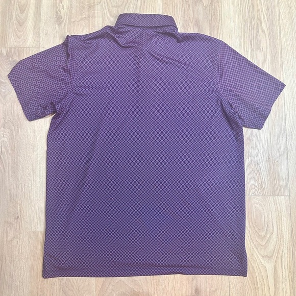 Men's Greyson Polo Purple Geometric Print Polo See Photos For Measurments - Picture 4 of 5